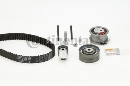 Kit distribuție CONTI (curea + role) pentru: AUDI A3, A4 B7, A6 C6; CHRYSLER SEBRING; DODGE AVENGER, CALIBER, JOURNEY; JEEP COMPASS, PATRIOT; MITSUBISHI GRANDIS 2.0D/2.2D/3.0 02.03-