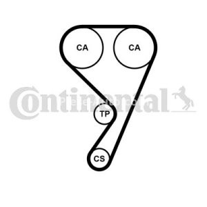 Kit distribuție CONTI (curea + role) pentru: FORD B-MAX, C-MAX II, ECOSPORT, FIESTA VI, FIESTA VII, FOCUS III, FOCUS III/KOMBI, FOCUS IV, GRAND C-MAX, MONDEO V 1.0/1.1 02.12-