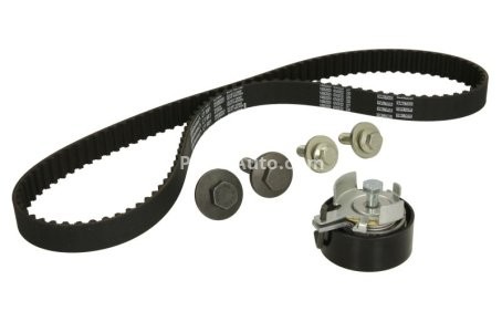 Kit distribuție CONTI (curea + role) pentru: VOLVO C30, S40 II, V50; FORD B-MAX, C-MAX, ECOSPORT, FIESTA V, FIESTA VI, FOCUS C-MAX, FOCUS II, FOCUS III, FUSION, GRAND C-MAX 1.2-1.6 11.01-