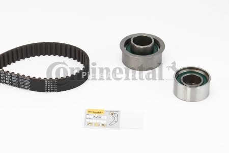 Kit distribuție CONTI (curea + role) pentru: HYUNDAI COUPE I, COUPE II, ELANTRA III, LANTRA II, TRAJET, TUCSON; KIA CARENS II, CERATO I, SPORTAGE, SPORTAGE II 2.0 04.94-