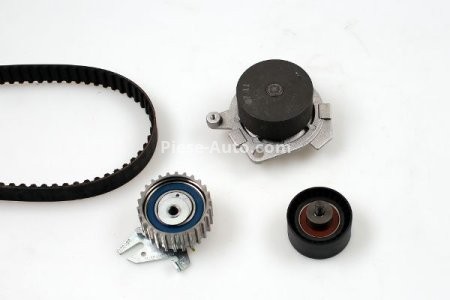 Kit distribuție HEPU (curea + intinzator + pompa de apa) pentru: ALFA ROMEO 145, 146, 147, 156 1.4/1.6/1.8 11.96-03.10