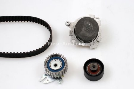 Kit distribuție HEPU (curea + intinzator + pompa de apa) pentru: ALFA ROMEO 145, 146, 147, 156, GT; FIAT BARCHETTA, PUNTO, STILO 1.6/1.8/2.0 04.95-03.12