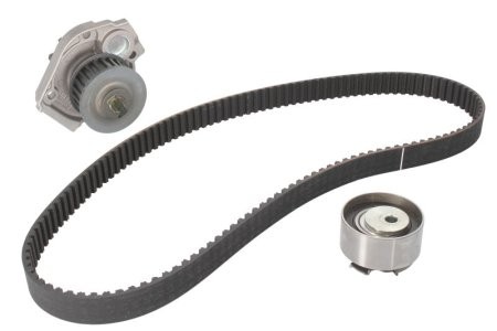 Kit distribuție HEPU (curea + intinzator + pompa de apa) pentru: ALFA ROMEO MITO; FIAT 500, 500 C, 500L, DOBLO, DOBLO/MINIVAN, FIORINO, FIORINO/MINIVAN, GRANDE PUNTO, IDEA 1.2-1.4LPG 09.93-