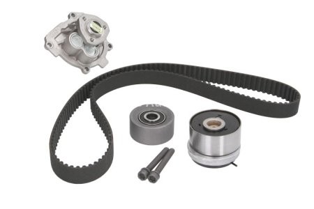 Kit distribuție HEPU (curea + intinzator + pompa de apa) pentru: ALFA ROMEO 159; CHEVROLET AVEO, AVEO / KALOS, CRUZE, ORLANDO, TRAX; FIAT CROMA, STILO; OPEL ASTRA G 1.4-1.8LPG 03.00-
