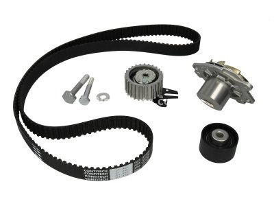 Kit distribuție HEPU (curea + intinzator + pompa de apa) pentru: ALFA ROMEO 145, 146, 147, 156; FIAT BRAVA, BRAVO I, BRAVO II, DOBLO, DOBLO/MINIVAN, IDEA, MAREA, MULTIPLA, PALIO 1.9D/2.4D 03.96-