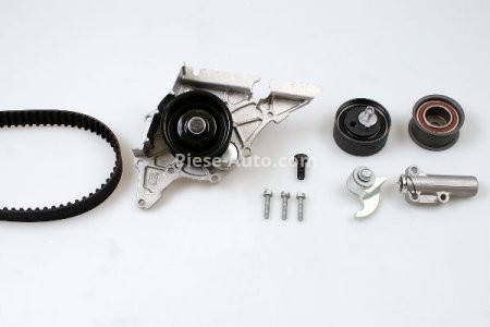 Kit distribuție HEPU (curea + intinzator + pompa de apa) pentru: AUDI A4 B5, A4 B6, A6 C5, A8 D2; SKODA SUPERB I; VW PASSAT B5, PASSAT B5.5 2.4/2.7/2.8 04.96-03.08