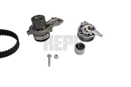 Kit distribuție HEPU (curea + intinzator + pompa de apa) pentru: AUDI A1; SEAT IBIZA IV, IBIZA IV SC, IBIZA IV ST, TOLEDO IV; SKODA FABIA III, RAPID; VW POLO, POLO V 1.4D 02.14-