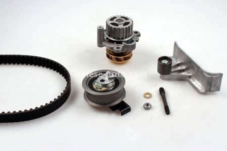 Kit distribuție HEPU (curea + intinzator + pompa de apa) pentru: AUDI A3, A4 B5, A4 B6, A4 B7, A6 C5; SEAT EXEO, EXEO ST; SKODA SUPERB I 1.8 01.95-05.10