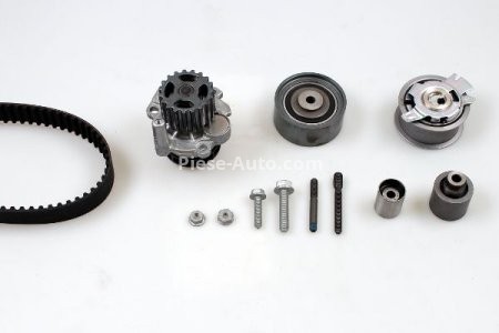 Kit distribuție HEPU (curea + intinzator + pompa de apa) pentru: AUDI A3, A4 ALLROAD B8, A4 B7, A4 B8, A5, A6 C6, Q5, TT; SEAT ALTEA, ALTEA XL, EXEO, EXEO ST; SKODA OCTAVIA II 2.0D 07.04- 1