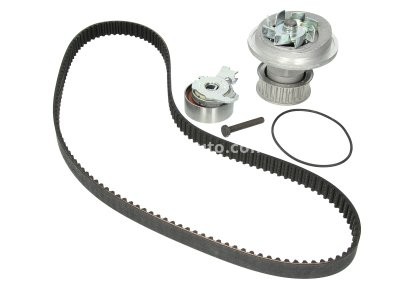 Kit distribuție HEPU (curea + intinzator + pompa de apa) pentru: CHEVROLET ASTRA, ZAFIRA; OPEL ASTRA F, ASTRA F/KOMBI, CALIBRA A, FRONTERA A SPORT, OMEGA A, OMEGA B 1.6/1.8/2.0 09.86-12.11