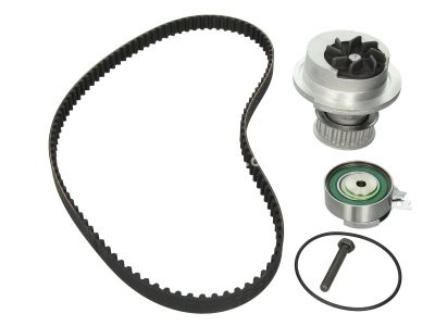 Kit distribuție HEPU (curea + intinzator + pompa de apa) pentru: CHEVROLET CORSA; OPEL ASTRA F, ASTRA F CLASSIC, ASTRA F/KOMBI, ASTRA G, ASTRA G/KOMBI, COMBO/MINIVAN, CORSA A 1.2-2.0 08.79-04.05