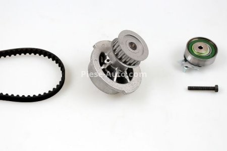 Kit distribuție HEPU (curea + intinzator + pompa de apa) pentru: CHEVROLET CORSA; OPEL ASTRA F, ASTRA F CLASSIC, ASTRA F/KOMBI, ASTRA G, ASTRA G/KOMBI, COMBO/MINIVAN, CORSA A 1.2-2.0 08.79-04.05