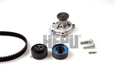 Kit distribuție HEPU (curea + intinzator + pompa de apa) pentru: CHEVROLET CRUZE, TRAX; OPEL ASTRA G CLASSIC, ASTRA G/KOMBI, ASTRA H, ASTRA H CLASSIC, ASTRA H GTC, ASTRA H/KOMBI 1.7D 02.00-