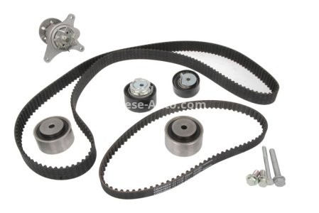 Kit distribuție HEPU (curea + intinzator + pompa de apa) pentru: CITROEN C5 III, C6; PEUGEOT 407, 607 2.7D 12.04-