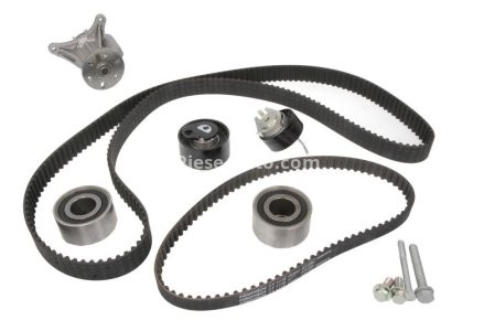Kit distribuție HEPU (curea + intinzator + pompa de apa) pentru: CITROEN C5 III, C6; PEUGEOT 407, 607 2.7D 12.04-