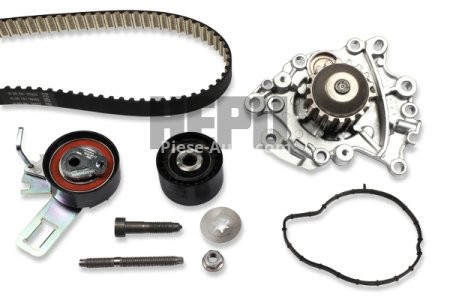 Kit distribuție HEPU (curea + intinzator + pompa de apa) pentru: DS DS 3 / DS 3, DS 4 II, DS 7; CITROEN BERLINGO, BERLINGO/MINIVAN, C3 AIRCROSS II, C3 III, C4 CACTUS, C4 III 1.2-Electric 09.14-