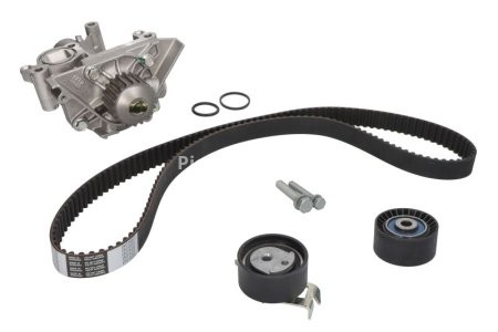Kit distribuție HEPU (curea + intinzator + pompa de apa) pentru: CITROEN C4, C4 I, C5 I, C5 II, C5/KOMBI, C8, EVASION, JUMPY I, XSARA, XSARA PICASSO; FIAT SCUDO, ULYSSE 1.8/2.0/2.2 01.99-