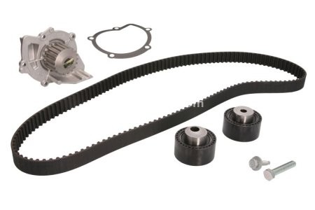 Kit distribuție HEPU (curea + intinzator + pompa de apa) pentru: CITROEN C5 I, C5 II, C5/KOMBI, C8; FIAT ULYSSE; LANCIA PHEDRA; PEUGEOT 406, 607, 807 2.2D 02.00-