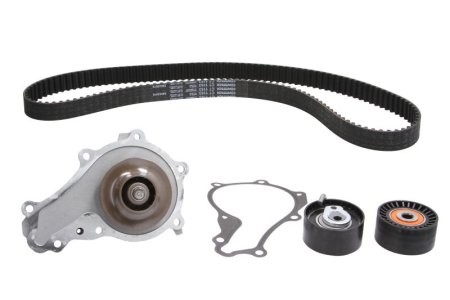 Kit distribuție HEPU (curea + intinzator + pompa de apa) pentru: CITROEN C2 ENTERPRISE, C3 II, DS3; FORD FIESTA V, FIESTA VI, KUGA II; MAZDA 2; PEUGEOT 2008 I, 207, 208 I 1.4D/1.5/1.5D 11.01-