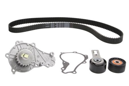 Kit distribuție HEPU (curea + intinzator + pompa de apa) pentru: CITROEN C2 ENTERPRISE, C3 II, DS3; FORD FIESTA V, FIESTA VI, KUGA II; MAZDA 2; PEUGEOT 2008 I, 207, 208 I 1.4D/1.5/1.5D 11.01-