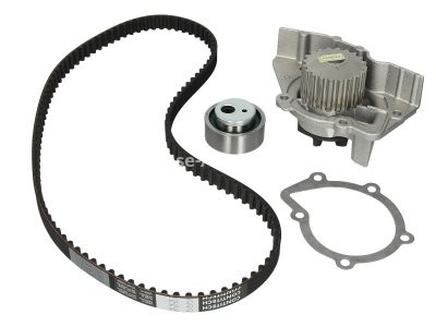 Kit distribuție HEPU (curea + intinzator + pompa de apa) pentru: CITROEN BERLINGO, BERLINGO/MINIVAN, BX, EVASION, XANTIA, XSARA, ZX; FIAT ULYSSE; PEUGEOT 205 I, 205 II 1.6/1.8/1.9 10.82-10.04