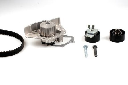 Kit distribuție HEPU (curea + intinzator + pompa de apa) pentru: CITROEN XANTIA, XSARA, ZX; PEUGEOT 306, 406 1.8/2.0 06.95-03.05
