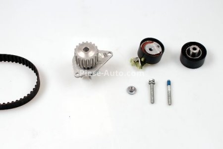 Kit distribuție HEPU (curea + intinzator + pompa de apa) pentru: CITROEN C2, C3 I, C4, C4 I; PEUGEOT 1007, 206, 207, 307 1.4 10.03-