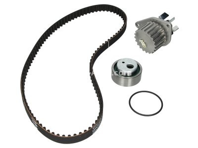 Kit distribuție HEPU (curea + intinzator + pompa de apa) pentru: CITROEN AX, BERLINGO, BERLINGO/MINIVAN, BX, C15, C15/MINIVAN, SAXO, ZX; PEUGEOT 106 I, 106 I/HATCHBACK 1.0/1.1/1.3 10.84-05.08
