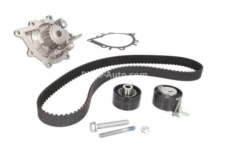 Kit distribuție HEPU (curea + intinzator + pompa de apa) pentru: CITROEN C5 II, C5 III, C6, C8, C-CROSSER, C-CROSSER ENTERPRISE; FIAT ULYSSE; FORD GALAXY II, MONDEO IV, S-MAX 2.2D 06.02-