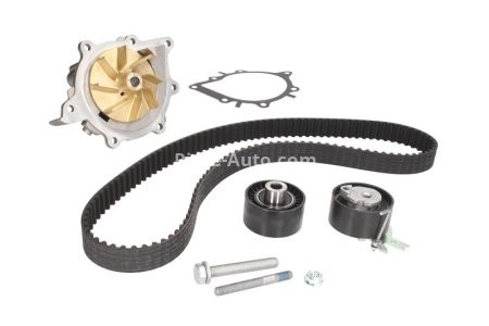 Kit distribuție HEPU (curea + intinzator + pompa de apa) pentru: CITROEN C5 II, C5 III, C6, C8, C-CROSSER, C-CROSSER ENTERPRISE; FIAT ULYSSE; FORD GALAXY II, MONDEO IV, S-MAX 2.2D 06.02-