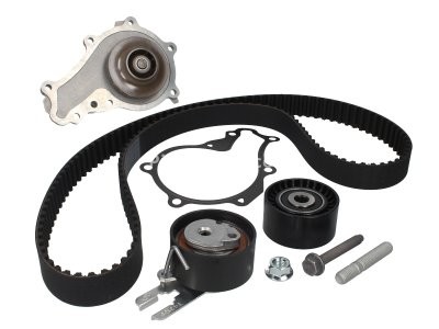 Kit distribuție HEPU (curea + intinzator + pompa de apa) pentru: VOLVO C30, S40 II, S80 II, V40, V50, V70 III; CITROEN BERLINGO, BERLINGO MULTISPACE, BERLINGO/MINIVAN, C2, C3 I 1.4D/1.6D 11.01-