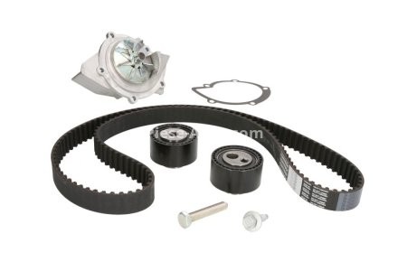 Kit distribuție HEPU (curea + intinzator + pompa de apa) pentru: CITROEN C5 I, C5 II, C8; FIAT ULYSSE; LANCIA PHEDRA; PEUGEOT 406, 607, 807 2.2D 02.00-