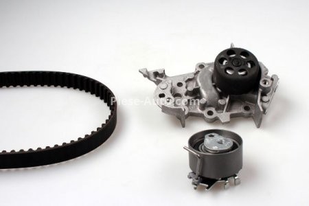 Kit distribuție HEPU (curea + intinzator + pompa de apa) pentru: DACIA LOGAN, LOGAN II, LOGAN MCV II, SANDERO, SANDERO II; RENAULT CLIO II, CLIO III, CLIO III/HATCHBACK 1.0ALK-1.2LPG 01.01-