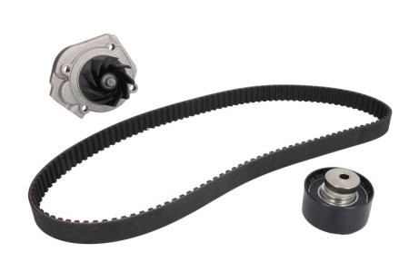 Kit distribuție HEPU (curea + intinzator + pompa de apa) pentru: ABARTH 124 SPIDER, 500 / 595 / 695, 500C / 595C / 695C, GRANDE PUNTO, PUNTO, PUNTO EVO; ALFA ROMEO GIULIETTA 1.2-3.0D 04.97-