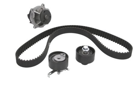 Kit distribuție HEPU (curea + intinzator + pompa de apa) pentru: FORD COUGAR, FOCUS I, MONDEO II, TOURNEO CONNECT, TRANSIT CONNECT 1.6/1.8/2.0 08.96-12.13