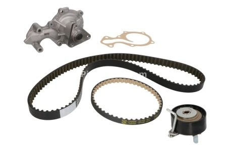 Kit distribuție HEPU (curea + intinzator + pompa de apa) pentru: FORD B-MAX, C-MAX II, FIESTA VI, FOCUS III, FOCUS III/KOMBI, GRAND C-MAX 1.0 02.12-