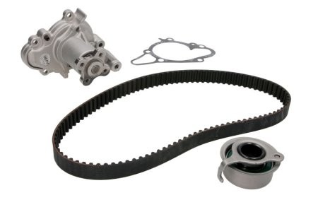 Kit distribuție HEPU (curea + intinzator + pompa de apa) pentru: HYUNDAI ATOS, GETZ, I10 I; KIA PICANTO I 1.0/1.1 02.98-12.13