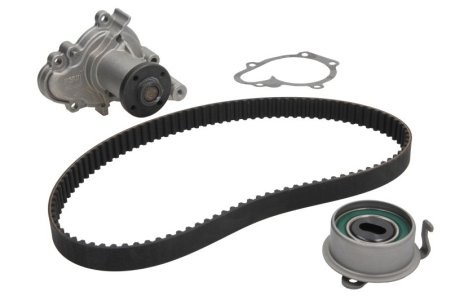 Kit distribuție HEPU (curea + intinzator + pompa de apa) pentru: HYUNDAI ATOS, GETZ, I10 I; KIA PICANTO I 1.0/1.1 09.02-12.13