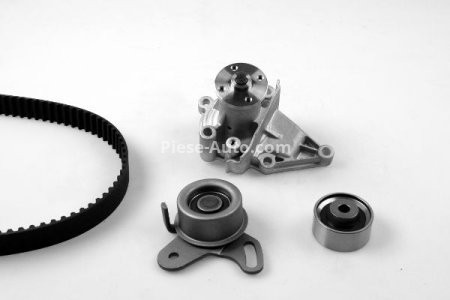 Kit distribuție HEPU (curea + intinzator + pompa de apa) pentru: HYUNDAI ACCENT, ACCENT I, ACCENT II, ACCENT III, COUPE II, ELANTRA III, GETZ, MATRIX; KIA CERATO I, RIO II 1.4-1.6 10.95-12.11