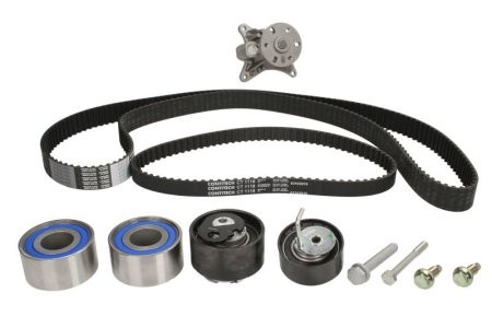 Kit distribuție HEPU (curea + intinzator + pompa de apa) pentru: JAGUAR S-TYPE II, XF I, XJ; LAND ROVER DISCOVERY III, DISCOVERY IV, RANGE ROVER SPORT I 2.7D 06.04-12.18