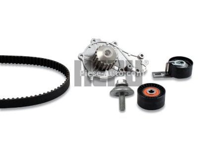 Kit distribuție HEPU (curea + intinzator + pompa de apa) pentru: MAZDA 2 1.4D 01.08-06.15