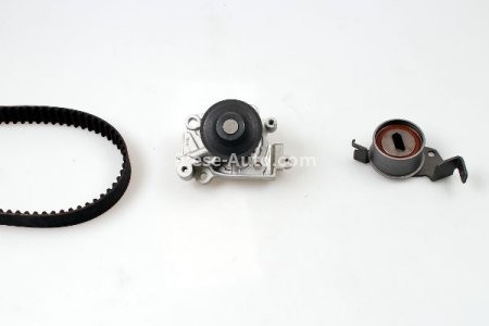 Kit distribuție HEPU (curea + intinzator + pompa de apa) pentru: VOLVO S40 I; MITSUBISHI CARISMA 1.6/1.8 05.95-06.06