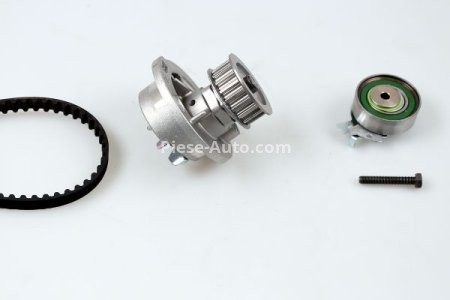 Kit distribuție HEPU (curea + intinzator + pompa de apa) pentru: OPEL ASTRA G, ASTRA G/KOMBI, COMBO TOUR, COMBO/MINIVAN, MERIVA A 1.6 02.98-