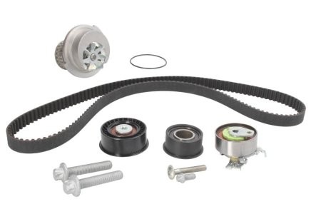 Kit distribuție HEPU (curea + intinzator + pompa de apa) pentru: OPEL ASTRA G, ASTRA G/KOMBI, ZAFIRA A 1.4/1.6 02.98-10.05