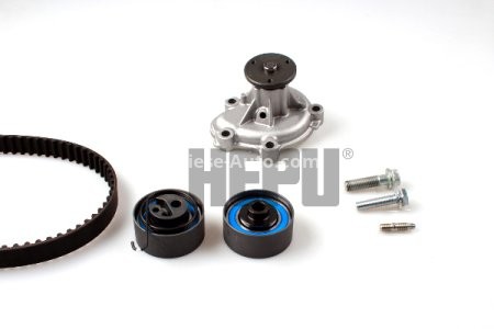 Kit distribuție HEPU (curea + intinzator + pompa de apa) pentru: OPEL ASTRA H, ASTRA H CLASSIC, ASTRA H GTC, ASTRA H/KOMBI, CORSA D, MERIVA A, ZAFIRA B, ZAFIRA B/MINIVAN 1.7D 08.06-