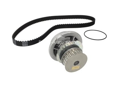 Kit distribuție HEPU (curea + intinzator + pompa de apa) pentru : OPEL ASTRA F 1.8i C18NZ 03/92-09/98 66kW Mot-nr. -> 14254