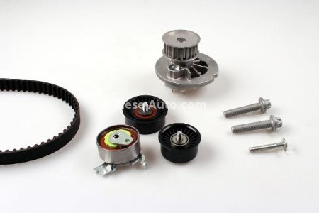 Kit distribuție HEPU (curea + intinzator + pompa de apa) pentru: OPEL ASTRA G, ASTRA G CLASSIC, ASTRA G/KOMBI, COMBO TOUR, COMBO/MINIVAN, CORSA C, MERIVA A, VECTRA C 1.4-1.6CNG 02.98-