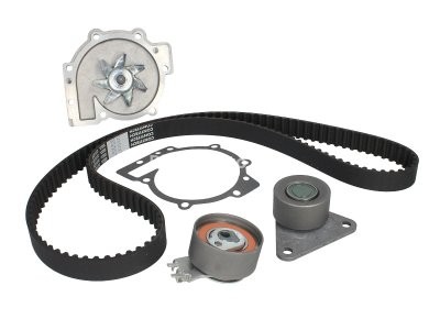 Kit distribuție HEPU (curea + intinzator + pompa de apa) pentru: VOLVO C70 I, S40 I, S60 I, S70, S80 I, V40, V70 I, V70 II, XC70 I, XC90 I; RENAULT LAGUNA I, SAFRANE II 1.6-2.5 06.95-12.14