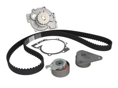 Kit distribuție HEPU (curea + intinzator + pompa de apa) pentru: VOLVO C70 I, S40 I, S60 I, S70, S80 I, V40, V70 I, V70 II, XC70 I, XC90 I; RENAULT LAGUNA I, SAFRANE II 1.6-2.5 06.95-12.14