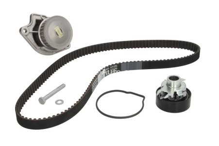 Kit distribuție HEPU (curea + intinzator + pompa de apa) pentru: SEAT AROSA, IBIZA II, INCA; VW CADDY II, CADDY II/MINIVAN, LUPO I, POLO, POLO III, POLO III CLASSIC 1.0/1.4/1.7D 09.93-07.05